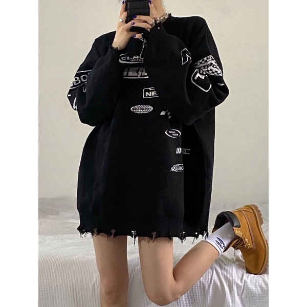 Áo Len Hoạ Tiết Racing