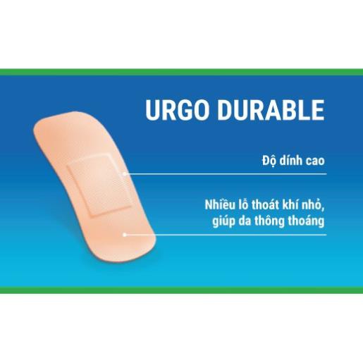 [GIÁ GỐC] URGO Durable băng keo cá nhân có độ dính cao hộp 102 miếng