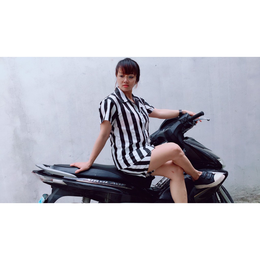 Bộ nam kẻ sọc siêu hot _ bộ đi tù nam nữ