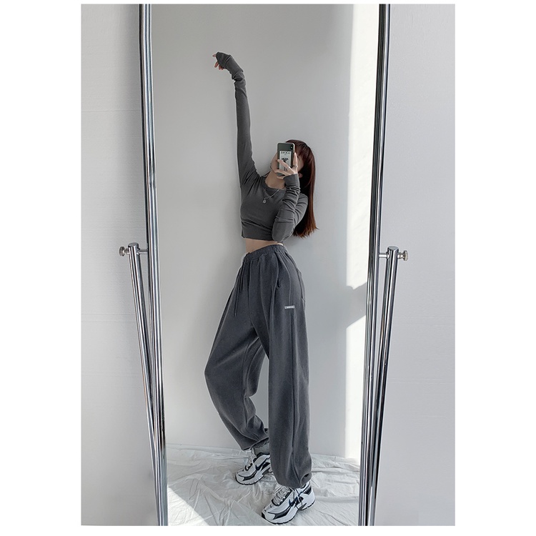 Quần ống rộng Phong Cách Retro Thời Trang Cho Nữ