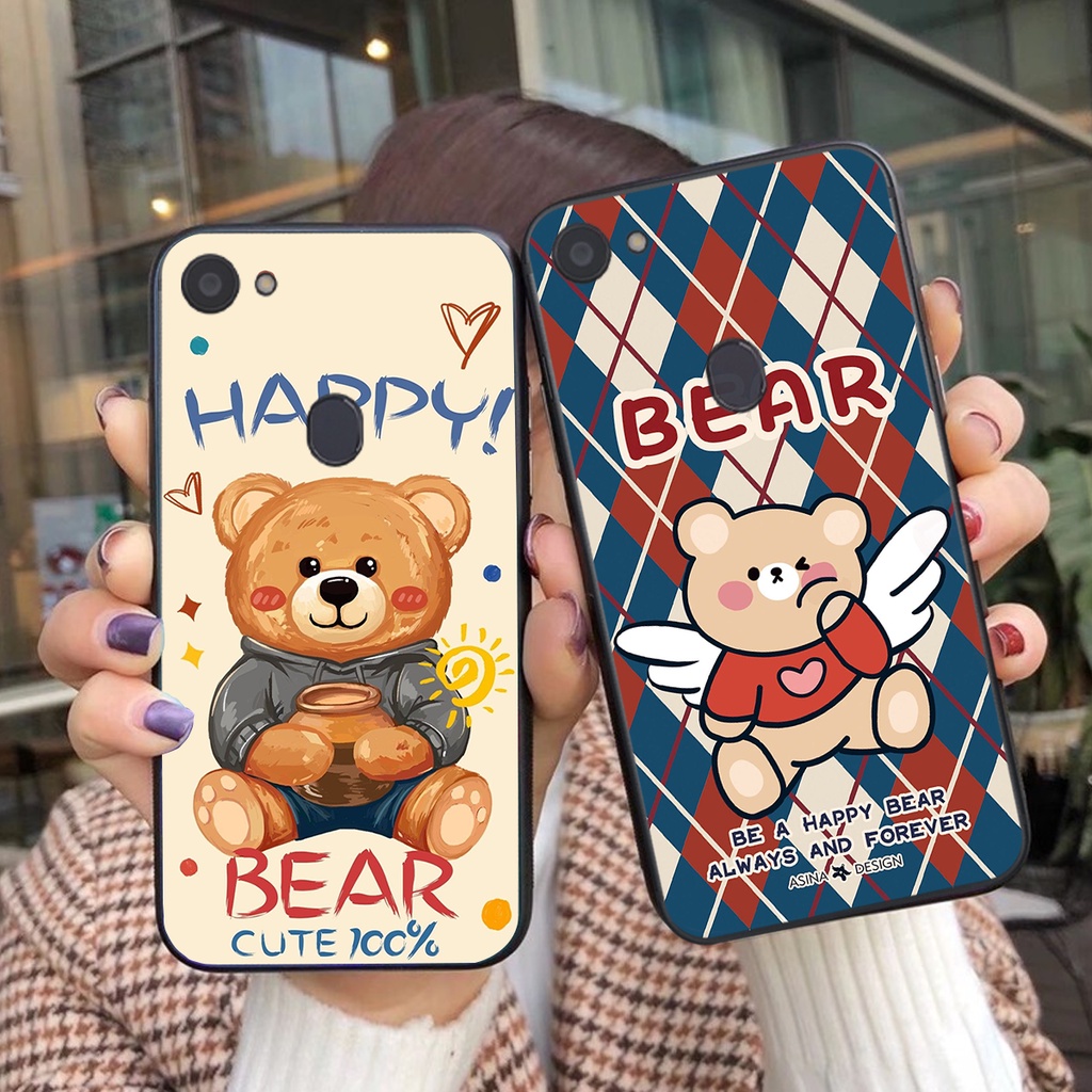 Ốp lưng Oppo F5 / F5 Youth / F7 / F7 Youth in hình cute, mẫu chú gấu siêu đẹp- GIÁ RẺ