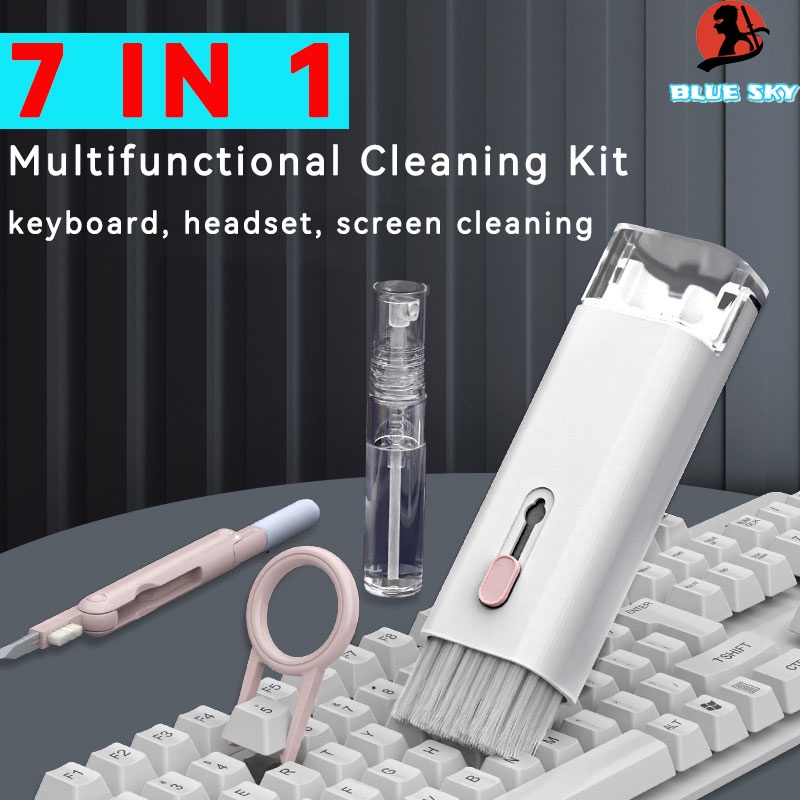 Bộ Dụng Cụ Vệ Sinh Bàn Phím Máy Tính / Màn Hình 7 Trong 1 Đa Năng