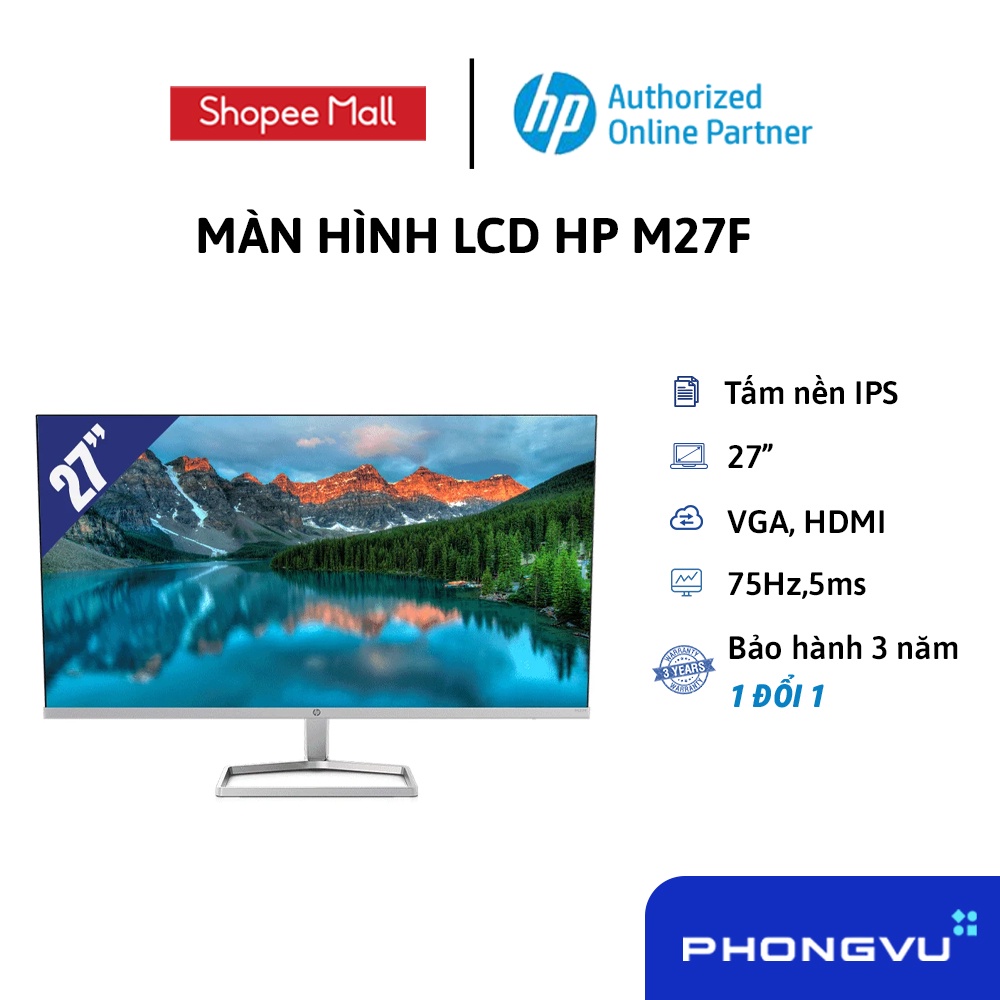  Màn hình LCD HP M27f  - Bảo hành 36 tháng