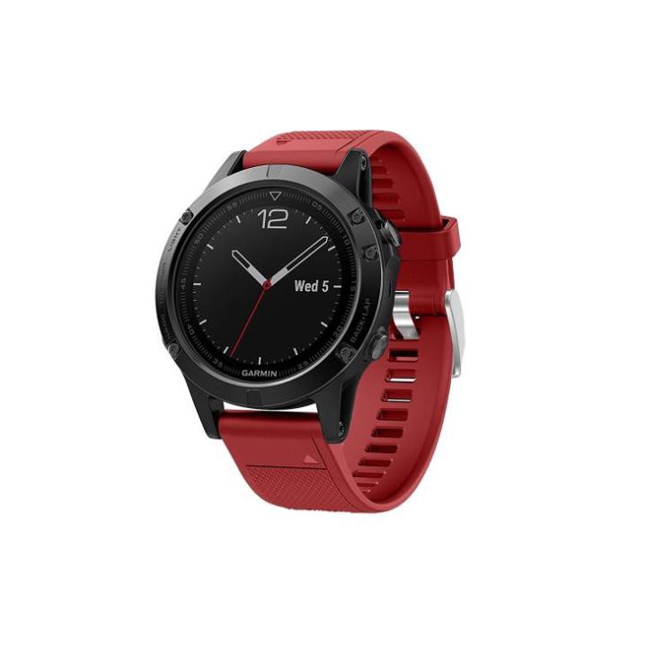 Đồng hồ thông minh có dây đeo silicon chống thấm nước và thoáng khí 22mm Garmin Jia Ming Fei Fenix5 Fei xun 935