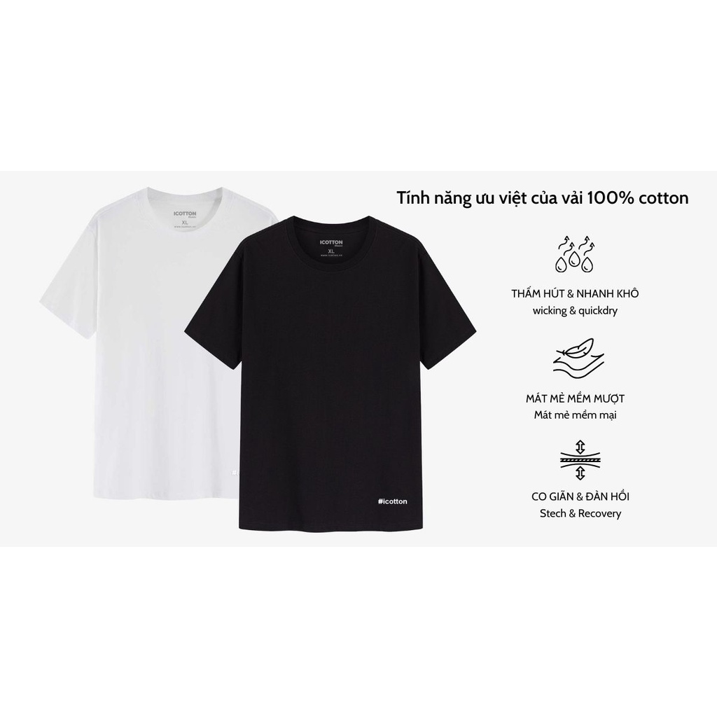 Áo thun Icotton basic hình Harry màu trắng P1025T