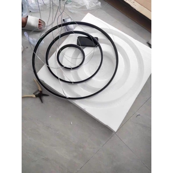 Đèn Thả 3 Vòng Hiện Đại Trang trí nội thất kích thước 20-40-60cm