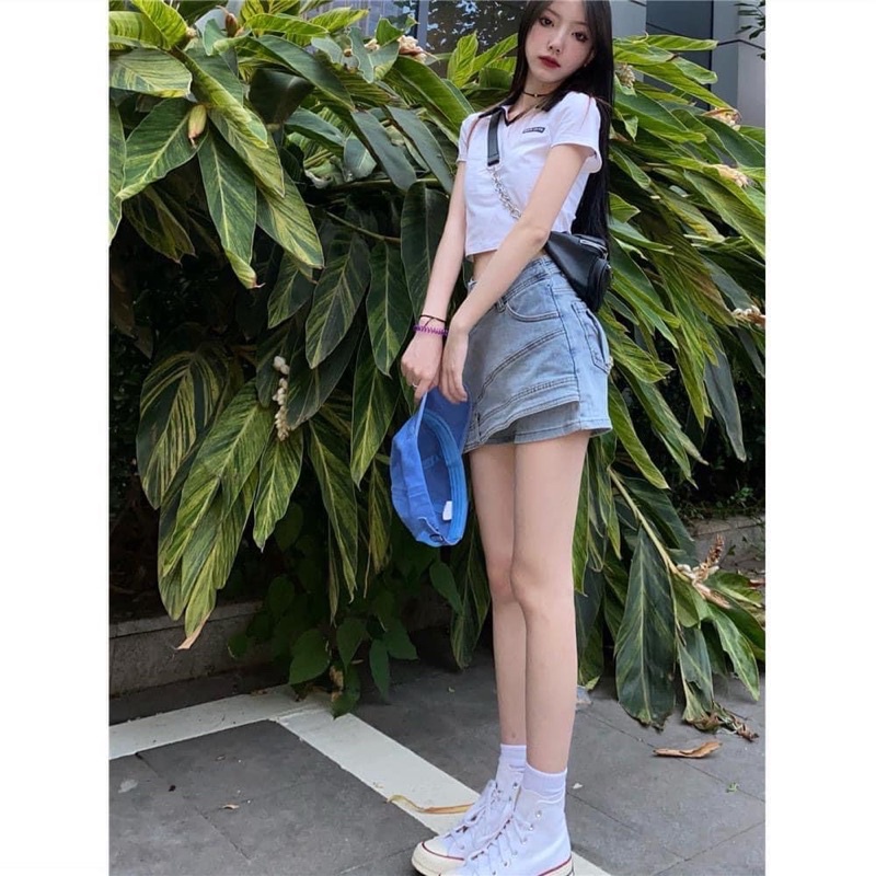 Chân váy jeans ulzzang