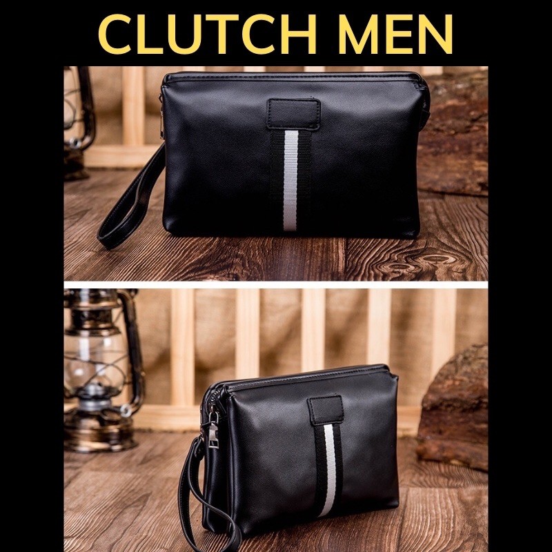 Ví cầm tay nam loại 1 -BH 24 tháng- clutch nam phong cách Hàn Quốc-ngăn chứa đồ siêu rộng