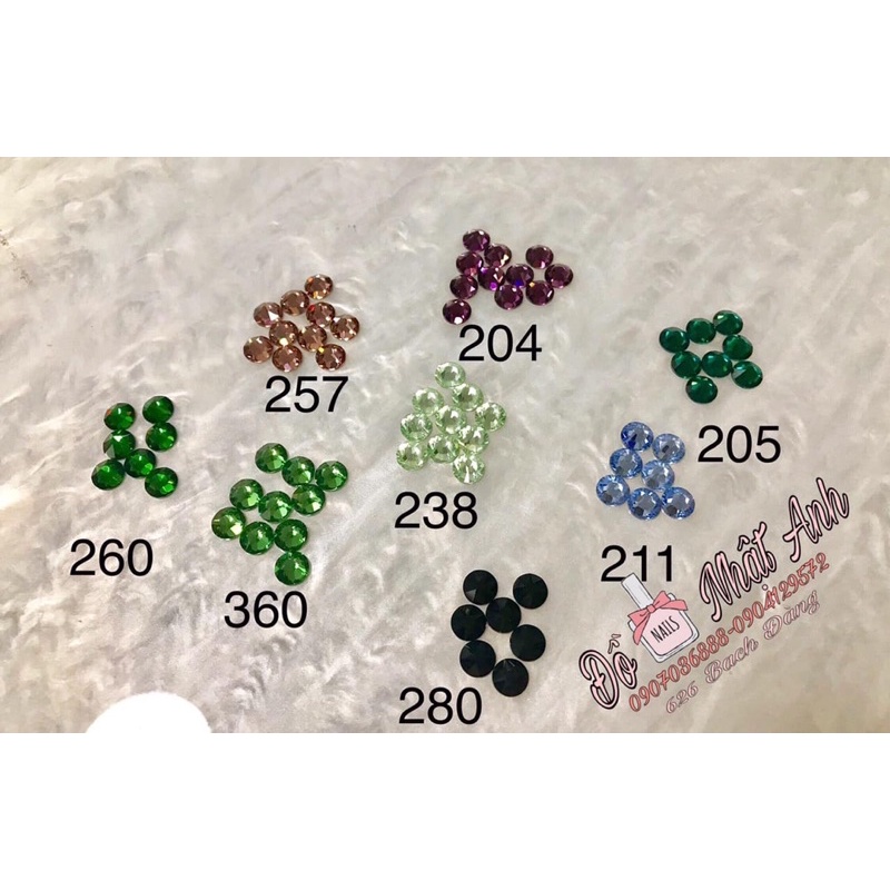 Set đá úc swarovski chân bằng mix size