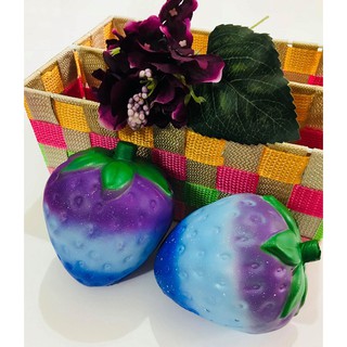 ( DTNM) ĐỒ CHƠI DÂU TÂY SQUISHY NHIỀU MÀU LoẠI TO - kiểu dáng bắt mắt   ( nguyenhuyen9916)