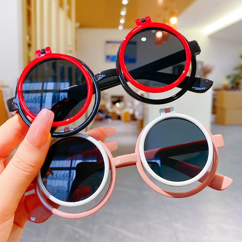 Kính Mát Gọng Kim Loại Chống Tia UV Cho Bé Gái