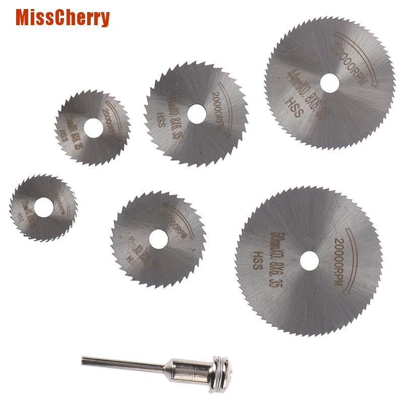 Bộ 7 Lưỡi Cưa Tròn Hss Chất Lượng Cao