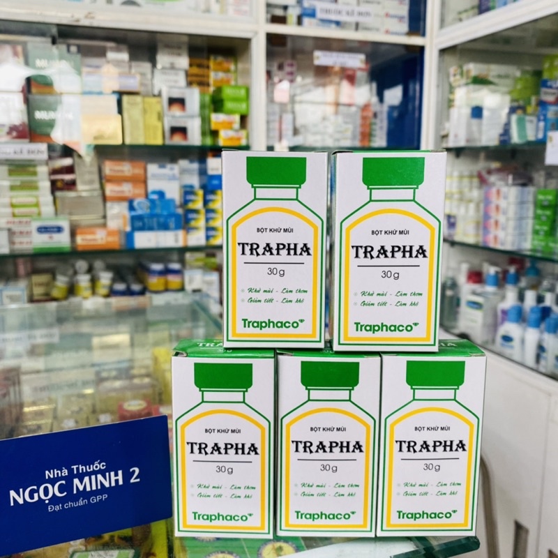 ✅  Bột Khử Mùi TRAPHA Lọ 30g Khử Mùi Hôi Chân, Khử Mùi Hôi Nách Traphaco