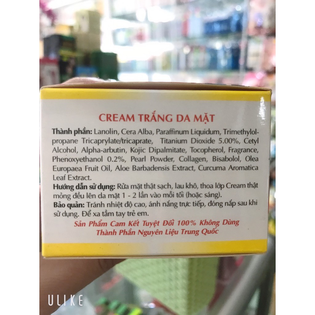 [chuẩn hàng cty 100%] kem EVI trắng da mặt 15g