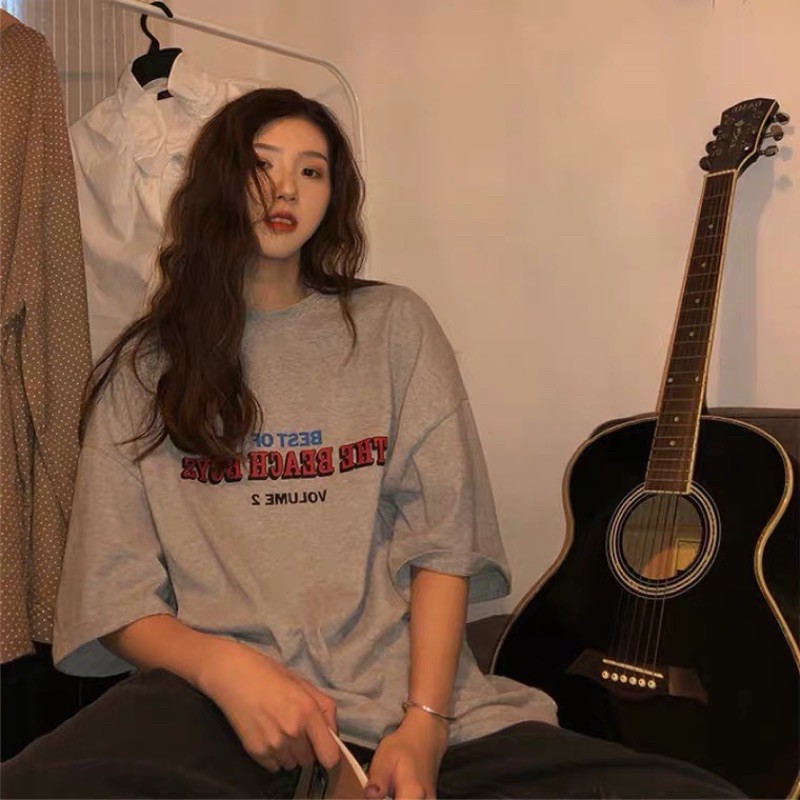 [Hàng cao cấp + ảnh thật] ⚡Mã giảm giá 15k⚡️ Áo phông oversize tay lỡ unisex 2 màu trắng, xám | BigBuy360 - bigbuy360.vn