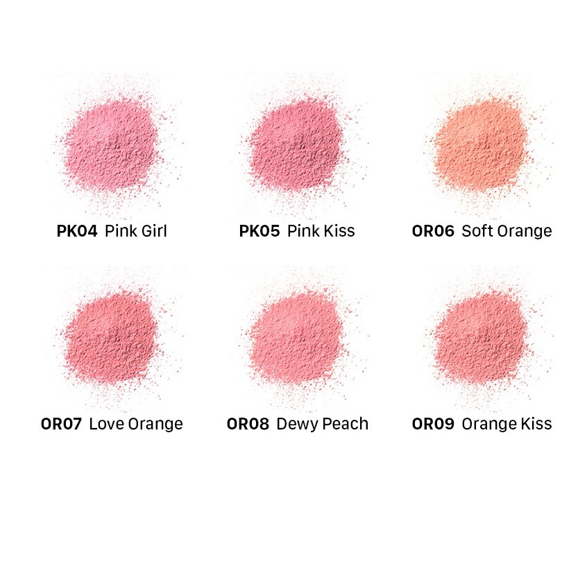 PHẦN MÁ HỒNG SIÊU MỊN HỘP VUÔNG OR08 DEWY PEACH