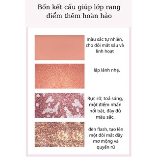 [NOW SHIP 2H] Bảng phấn mắt QIAOYAN 8 màu