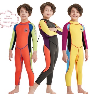 Đồ bơi giữ nhiệt bé trai dày 2mm chống lạnh tuyệt đối giữ ấm cơ thể