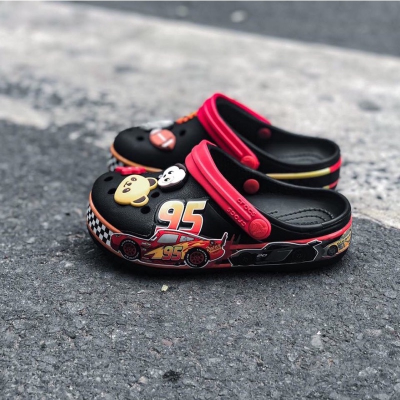 Dép sục Cross bé trai in 3D MC 95, oto, xe car , tặng 10 hình