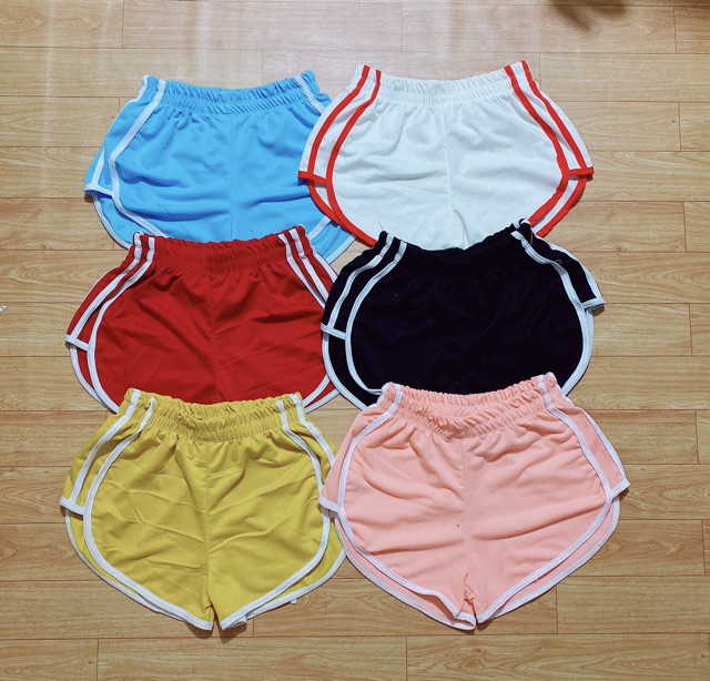 Quần đùi thể thao 3 sọc lưng thun_tập gym