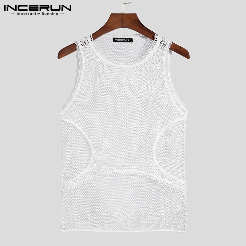 Áo thun ba lỗ INCERUN thời trang dành cho nam