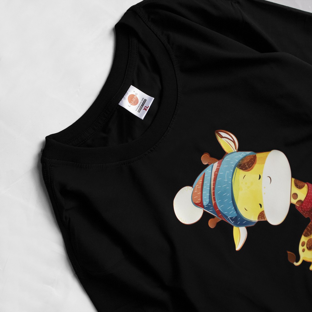 Áo Phông Cotton Unisex Hoạ Tiết Hươu Cute Mã 649