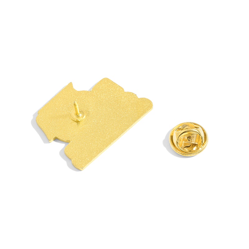 Huy Hiệu Cài Áo Hình Cà Phê Sách Tráng Men Vui Nhộn