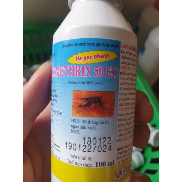 THUỐC DIỆT MUỖI, CÔN TRÙNG MAP PERMETHRIN 50EC 100ml: