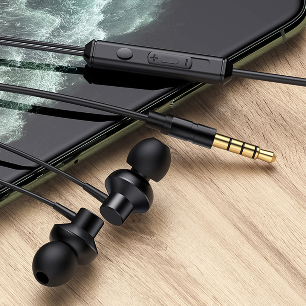 Tai Nghe Nhét Tai Jack 3.5m Bass Trầm Có Micro Thiết Kế Thời Trang | BigBuy360 - bigbuy360.vn
