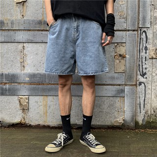 Quần short Jean ống rộng cho cả nam và nữ Ulzzang
