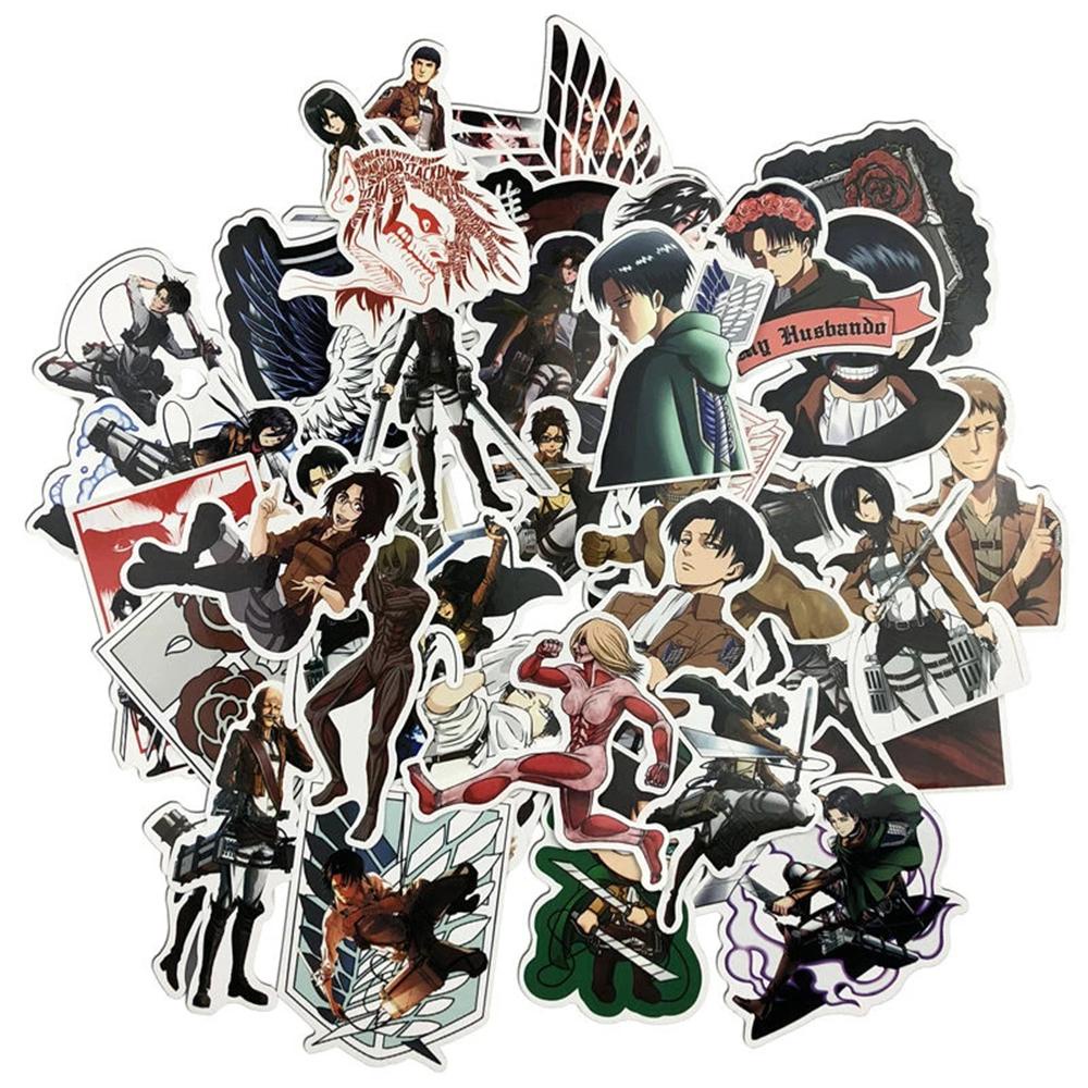 Miếng Dán Anime Attack on Titan DIY Trang Trí Xe Hơi