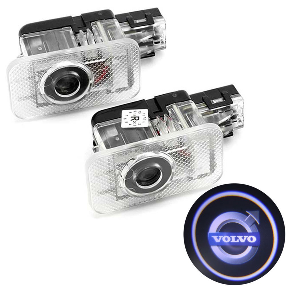 2 Chiếc Ô Tô Led Cửa Bước Lịch Sự Ánh Sáng Cho Volvo Rdesign XC60 XC90 V60 S60 S80 S60L S80L Biểu Tư