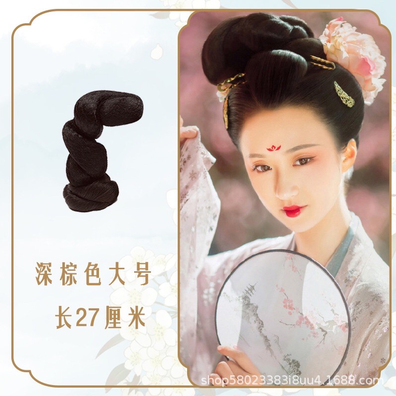 Búi xoắn dáng đứng cổ trang
