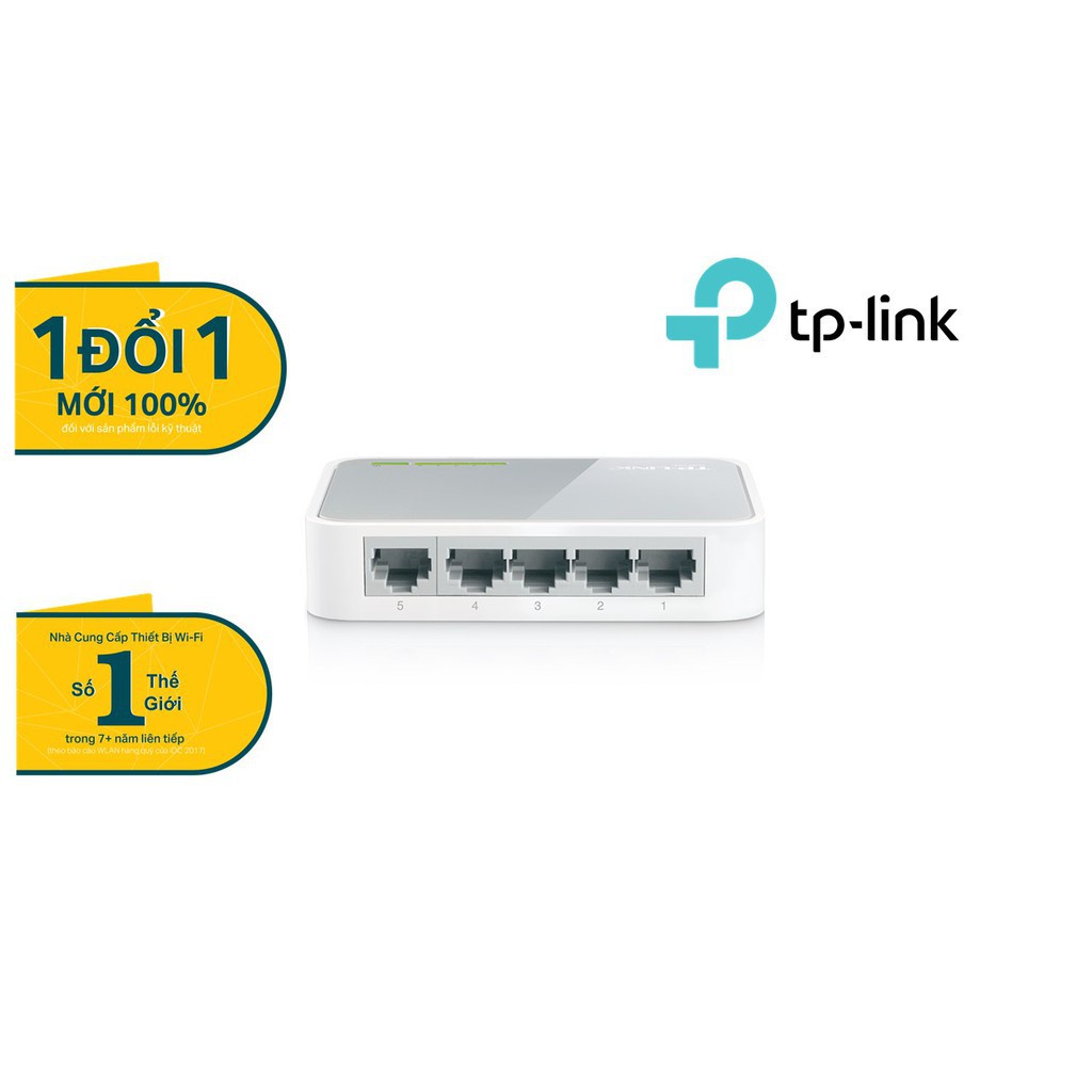 Bộ chia tín hiệu 𝗧𝗼̂́𝗰 Đ𝗼̣̂ 𝗖𝗮𝗼 5 cổng TP-Link 10/100 Mbps TL-SF1005D
