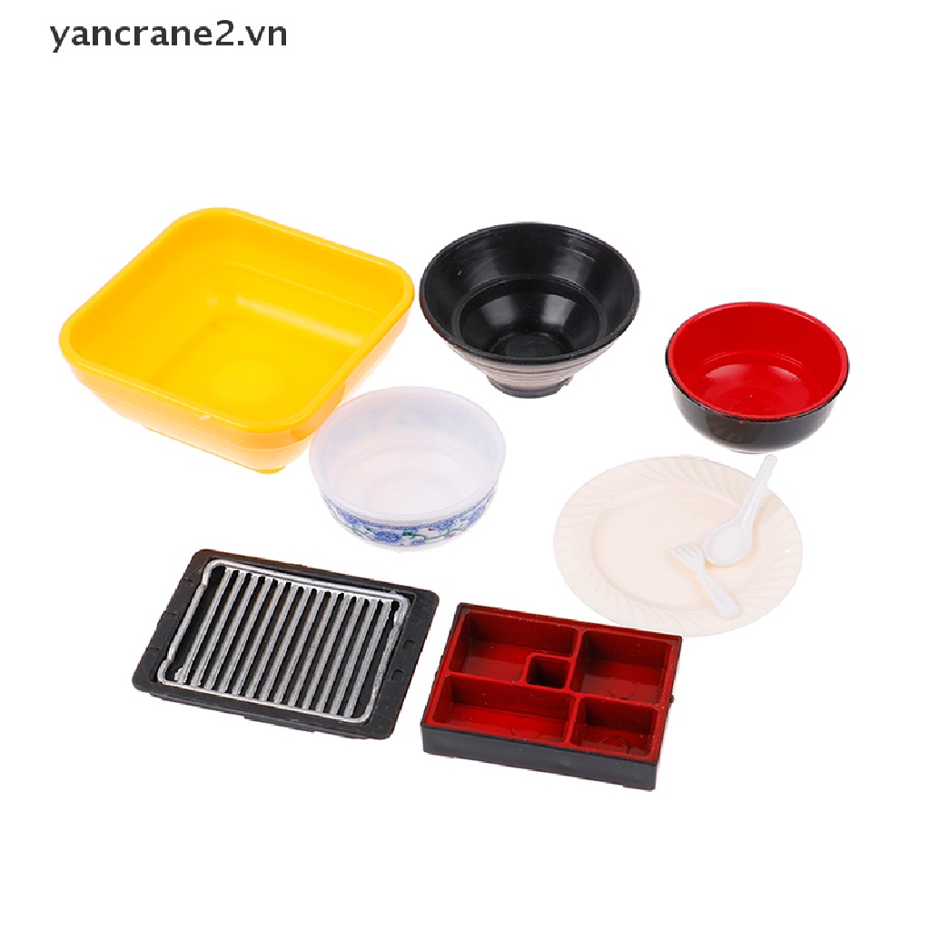 Bộ 3 món đồ chơi dụng cụ bàn ăn nhà búp bê mini màu trắng hình chim hạc 2.vn}