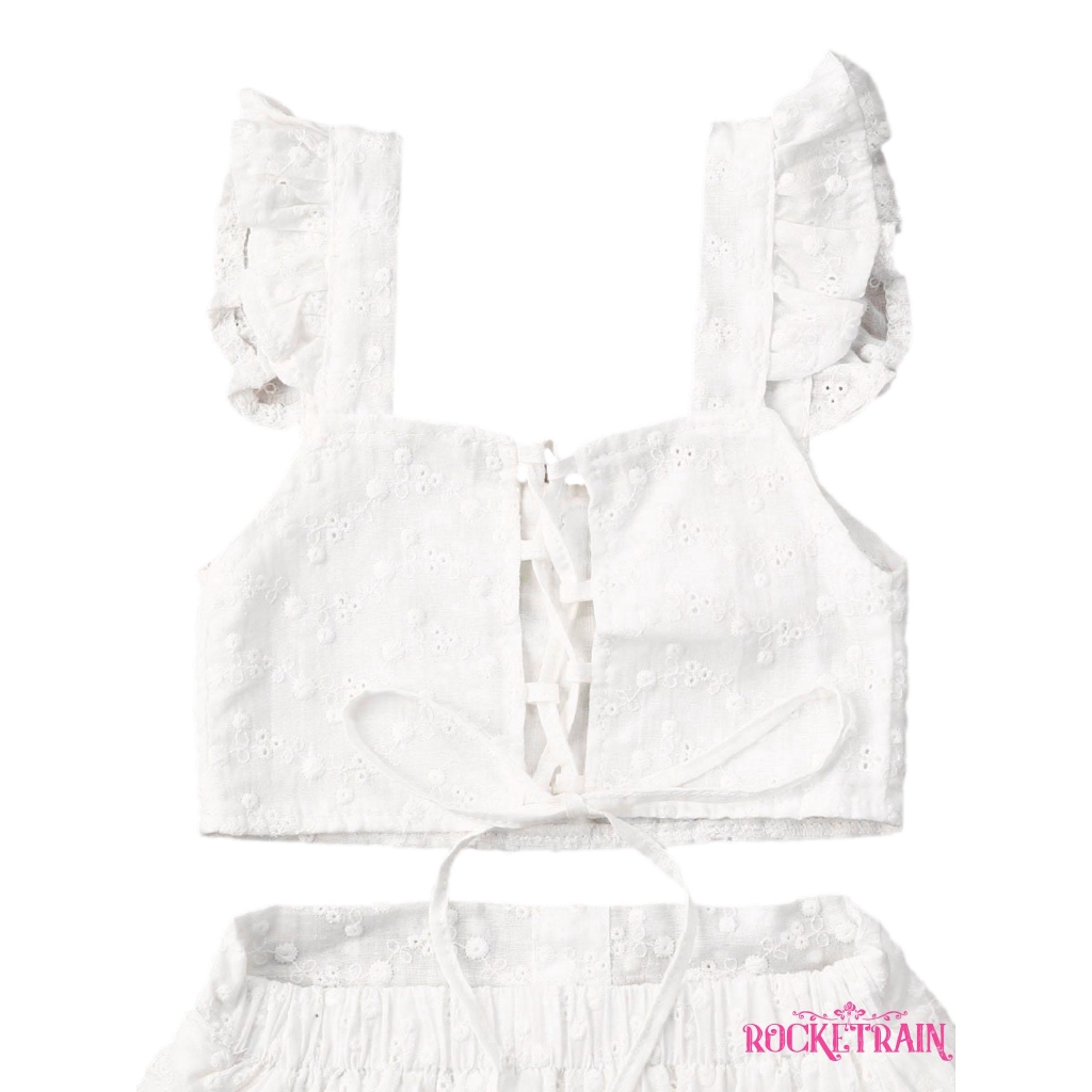 Set Áo Thun   Lỗ &amp; Quần Short Cho Bé Gái