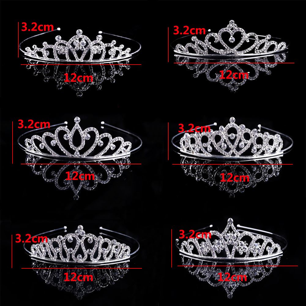 Crystal Rhinestone Crown Headband Stunning Bridal Wedding Jewelry Tiaras Crowns Headbands Hair Headband