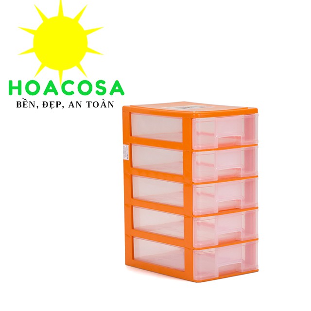 Tủ Nhựa Ngăn Kéo Mini Để Bàn 5 Ngăn Nhựa Hiệp Thành- Nhỏ Xinh, Cứng Cáp, Gọn Nhẹ- Đồ Gia Dụng Hoacosa.