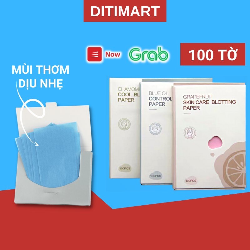 Giấy Thấm Dầu Da Mặt Gói 100 Tờ Nội Địa Trung Thấm Dầu Tốt Mẫu Mã Đẹp Gói 100 Tờ