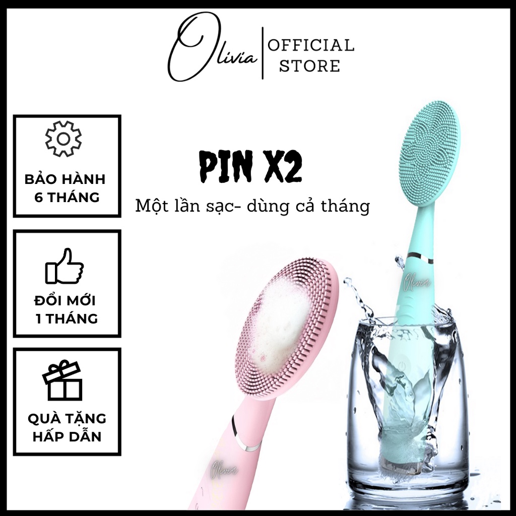 Máy rửa mặt chính hãng cao cấp mát xa mini - dụng cụ rửa mặt có thể massage mặt nâng cơ