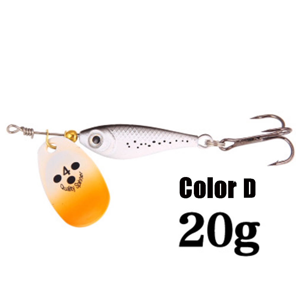 Mồi Câu Cá Giả Bằng Kim Loại Cứng 11g 15g 20g Có Móc Xoay