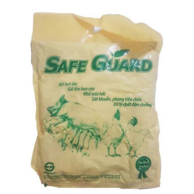 Bột khử mùi, hút ẩm cát mèo Safe Guard 1kg