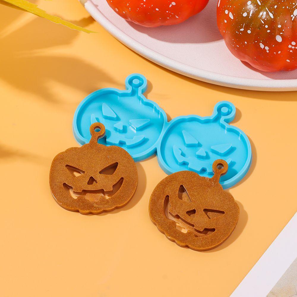 Khuôn Silicone Làm Móc Khóa Epoxy Hình Halloween