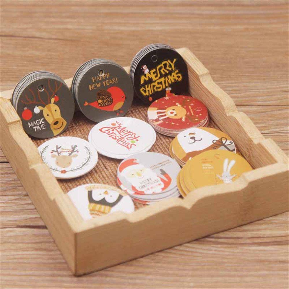 SUENIN Thẻ Giấy Kraft Trang Trí Giáng Sinh