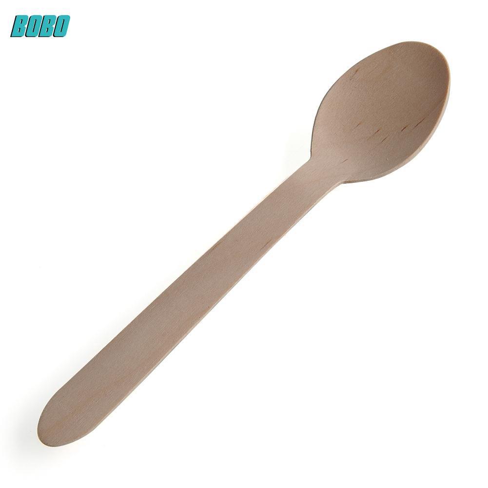 100 Thìa gỗ dùng một lần an toàn tiện lợi