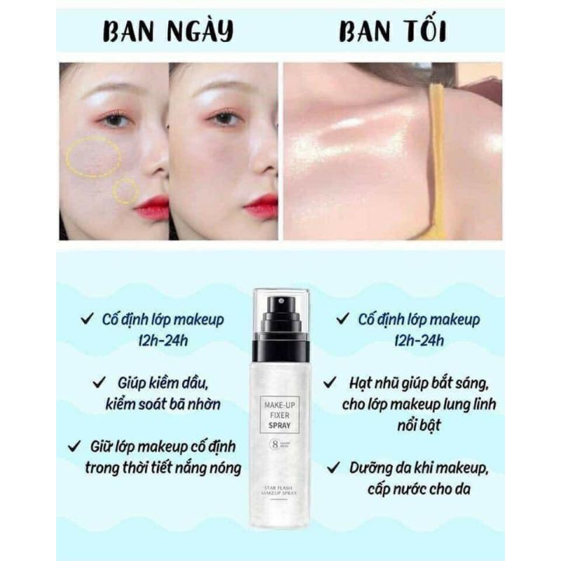 Bình xịt khoáng khóa lớp trang điểm makeup spray | BigBuy360 - bigbuy360.vn
