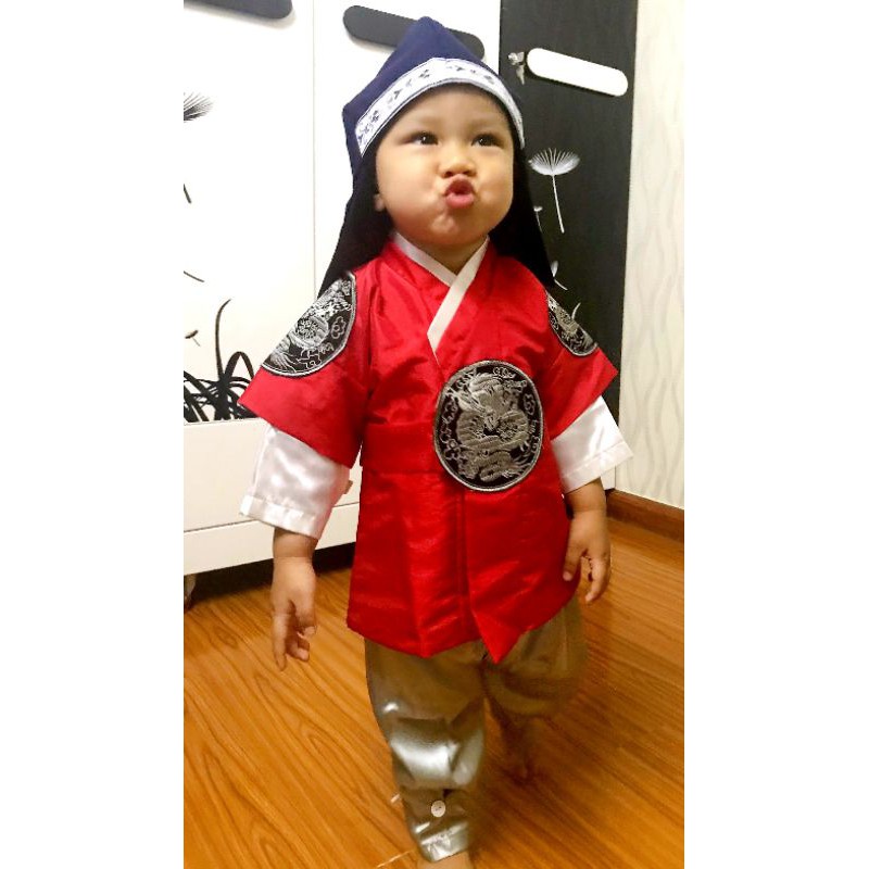 Bộ Hanbok bé trai mẫu siêu cute