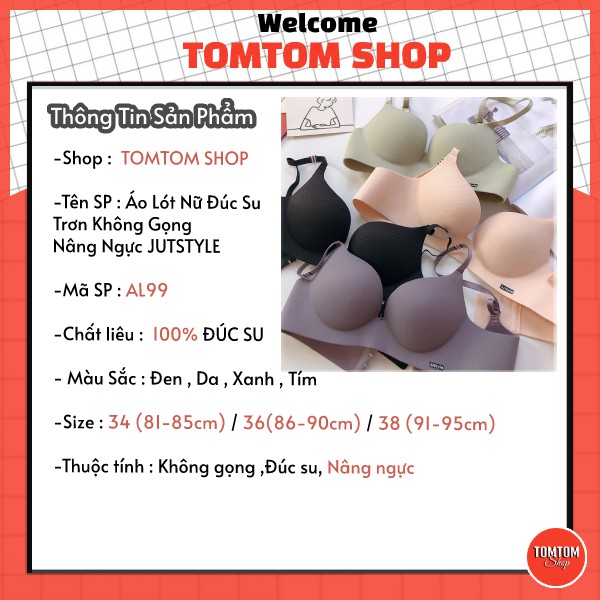 Áo Lót Nữ Đúc Su Trơn Không Gọng Nâng Ngực JUTSTYLE AL99