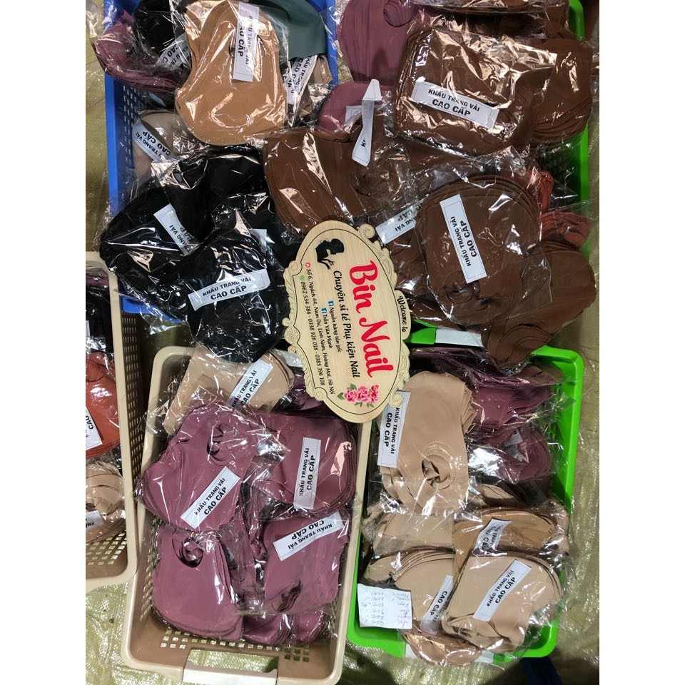 Khẩu trang vải 3D kháng khuẩn 40k/10c hàng Việt Nam chất lượng cao, có thể giặt và tái sử dụng nhiều lần | BigBuy360 - bigbuy360.vn