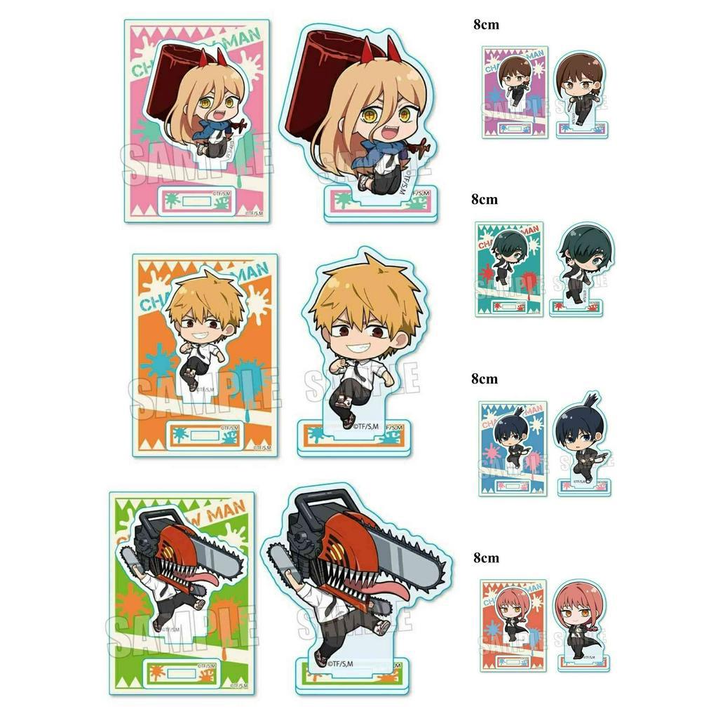 (8CM) Mô Hình Standee CHAINSAW-MAN Thợ Săn Quỷ ver NHẢY MÚA tượng acrylic anime mica chibi xinh xắn